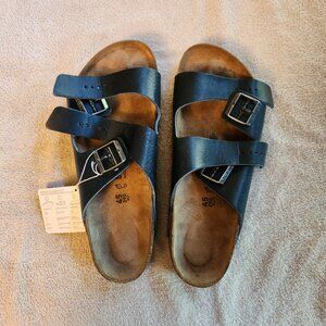 Birkenstock Arizona Natural Leather Midnight Size 12
